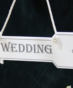 Flèche directionnel en bois mariage 