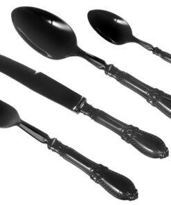 10 Grande cuillère noir de service pelle candy bar baroque