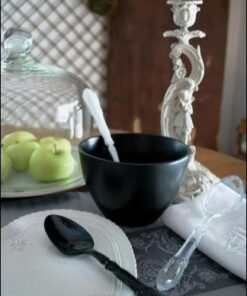 10 Grande cuillère noir de service pelle candy bar baroque