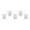 Banderole déco mariage Just Married gris blanc 6M