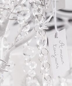 Arbre à voeux souhaits mariage BLANC 1M