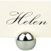 Les 8 Support marque place boule design argent