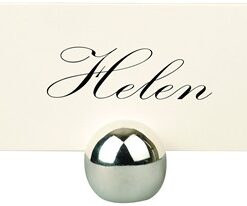 Les 8 Support marque place boule design argent