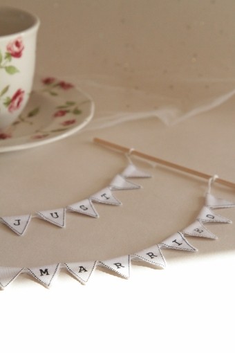 Cake topper Mini fanion gâteau mariage Just Married Cake topper Mini fanion gâteau mariage Just Married