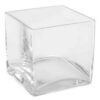 Location centre de table vase cube 8x8cm