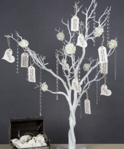 Location Arbre à voeux blanc H 110 cm décor mariage