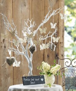Arbre à voeux souhaits mariage BLANC 1M