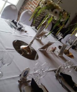 Location Chandelier 5 branches H 80cm argent