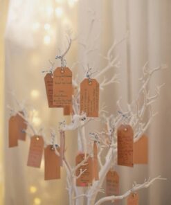 Arbre à voeux souhaits mariage BLANC 1M