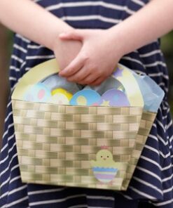 4 Paniers de Pâques sacs à surprises bonbons