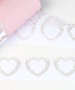 10 ronds de serviette mariage Vintage Romance Coeur