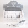 Confettis mariage coeur blanc et argent