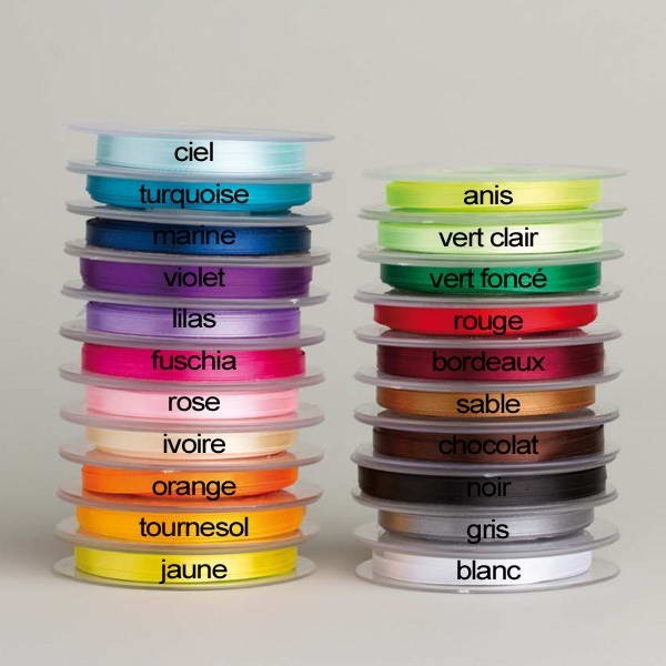 25M ruban de satin 6mm brun chocolat bobine 25M ruban de satin 6mm brun chocolat bobine
