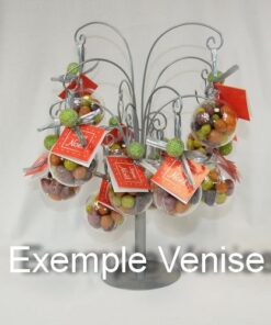 Arbre deco venise H 30cm support dragées