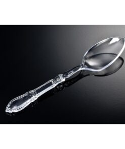 10 Grande cuillère transparente design baroque pelle bonbons