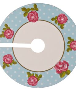 Marque place verre liberty fleuri rose (x10)
