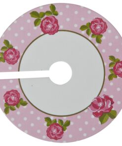 Marque place verre liberty fleuri rose (x10)