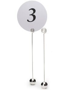 Cartes numeros de table ronds 1-12