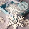 Cadeau Marque page flocon de neige mariage hiver