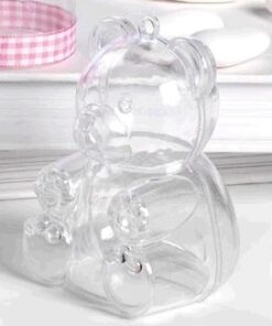 Bonbonnière ourson transparent plexi pvc