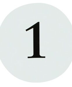 Cartes numeros de table ronds 1-12