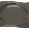12 assiette design noir en plastique vaisselle reutilisable