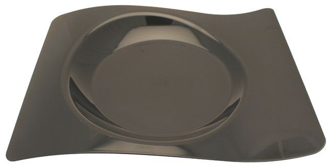 12 assiette design noir en plastique vaisselle reutilisable 12 assiette design noir en plastique vaisselle reutilisable