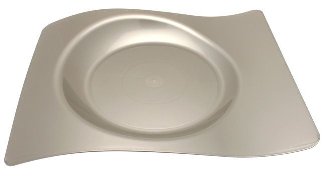 12 assiette plastique design gris argent 12 assiette plastique design gris argent
