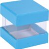 6 Boîte cube turquoise pour dragées ou bonbons