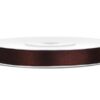 25M ruban de satin 6mm brun chocolat bobine