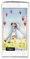 Paquet de Mouchoirs mariés amoureux bisou