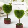 Porte menu nom table mini arbuste coeur nature