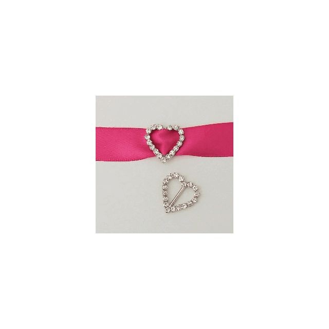 2 petites boucle attache strass diamant coeur breloque 2 petites boucle attache strass diamant coeur breloque