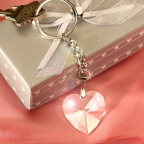 Porte clés coeur cristal cadeau invité mariage romantique Porte clés coeur cristal cadeau invité mariage romantique