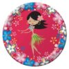 8 Assiettes anniversaire Hula girl Vaiana