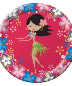 8 Assiettes anniversaire Hula girl Vaiana