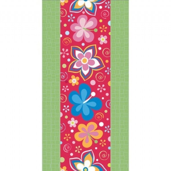 Nappe plastique fleurs Hawaï Nappe plastique fleurs Hawaï