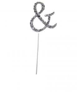 Pique '&' Monogramme, déco gâteau