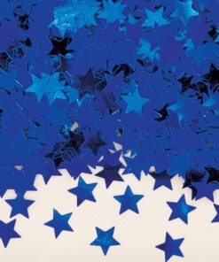 Confettis en forme d'étoile, bleu roi