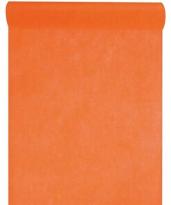 Chemin de table marron chocolat en intisse 10M