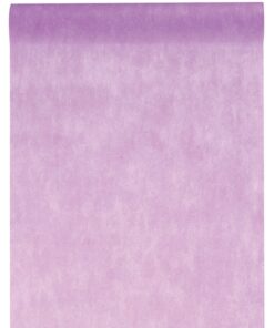Chemin de table marron chocolat en intisse 10M