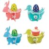 4 petits stands decoratifs lapin canard Paques