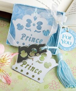 Marque page Prince cadeau invité bapteme garçon