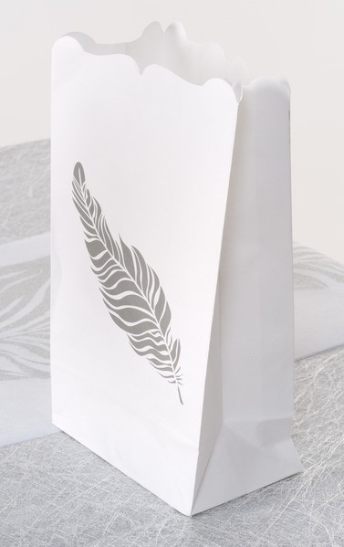 Lanterne mariage Photophore Plume (x6) Lanterne mariage Photophore Plume (x6)