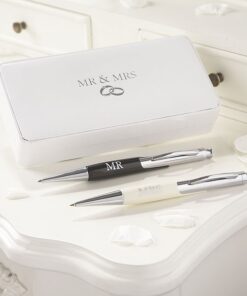 Set 2 stylos billes Mr and Mrs - Mariage Amore