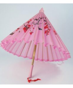 Ombrelle rose Mariage été chaleur