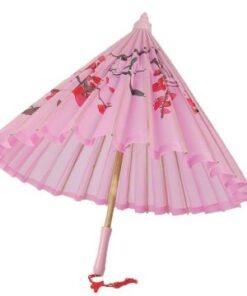 Ombrelle rose Mariage été chaleur