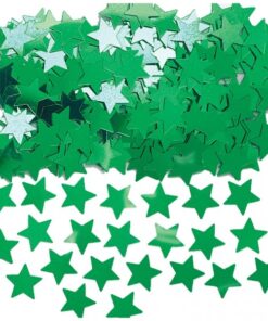 Confettis étoile vert carvanal anniversaire