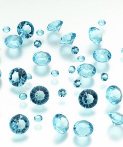 Perles Diamant de table, aqua blue (350 pces)