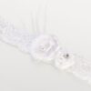 Jarretière mariage vintage blanc dentelle
